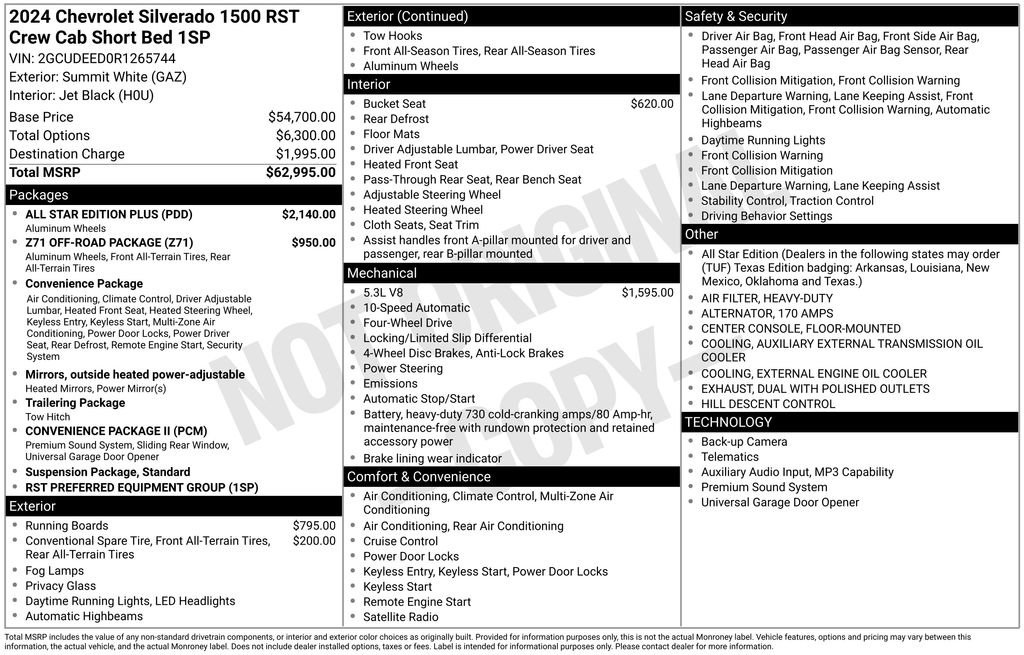 Used 2024 Chevrolet Silverado 1500 RST w/ All Star Edition Plus AWD/4WD image 5