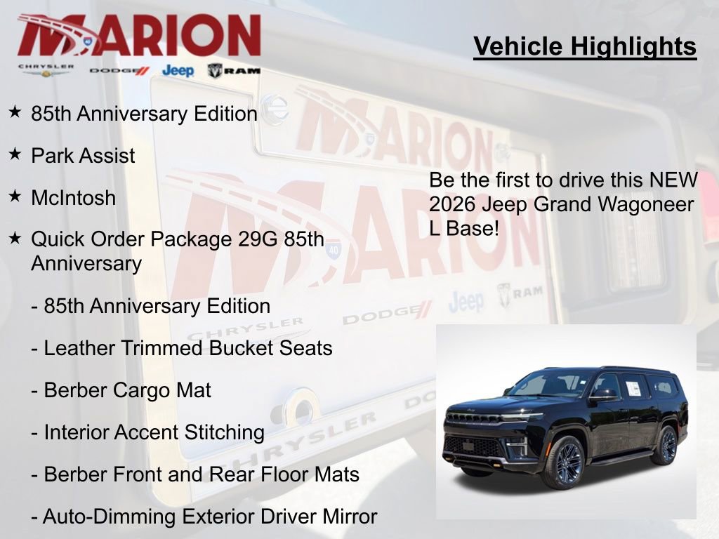 New 2026 Jeep Grand Wagoneer L 4WD image 5