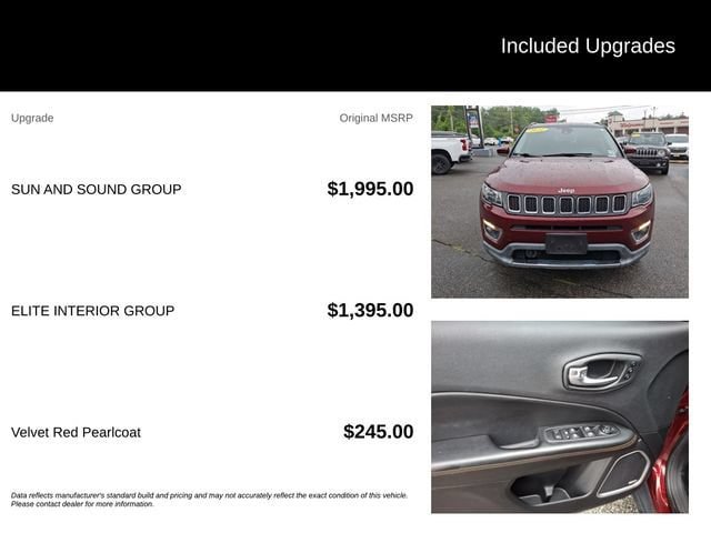Used 2021 Jeep Compass Limited w/ Sun and Sound Group AWD/4WD image 7