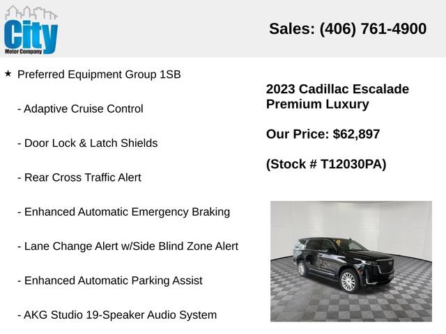 Used 2023 Cadillac Escalade Premium Luxury AWD/4WD image 13