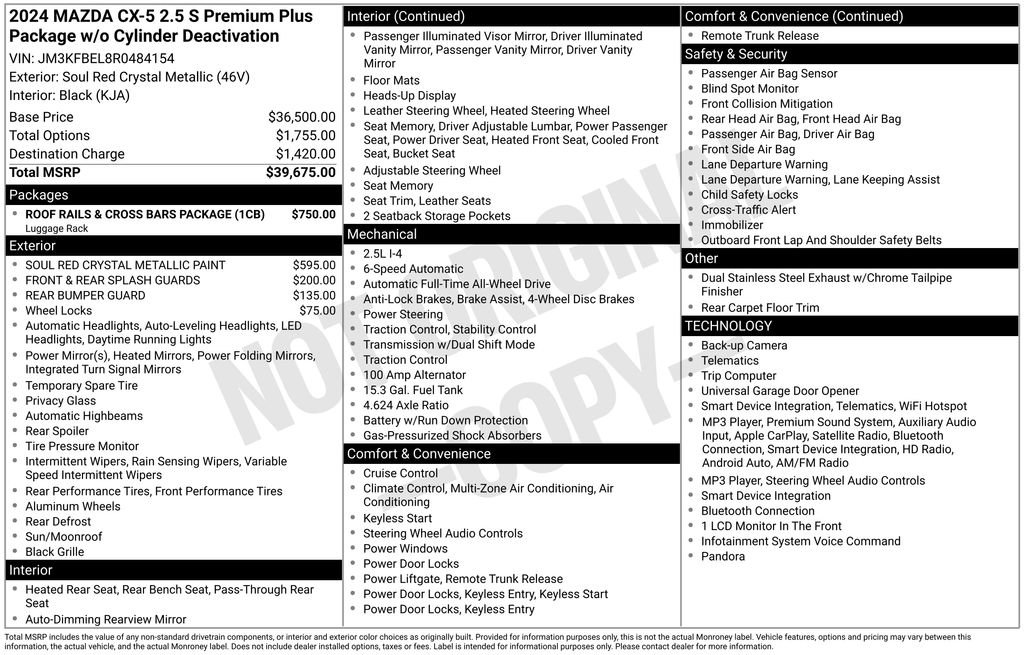Certified 2024 MAZDA CX-5 AWD 2.5 S image 34