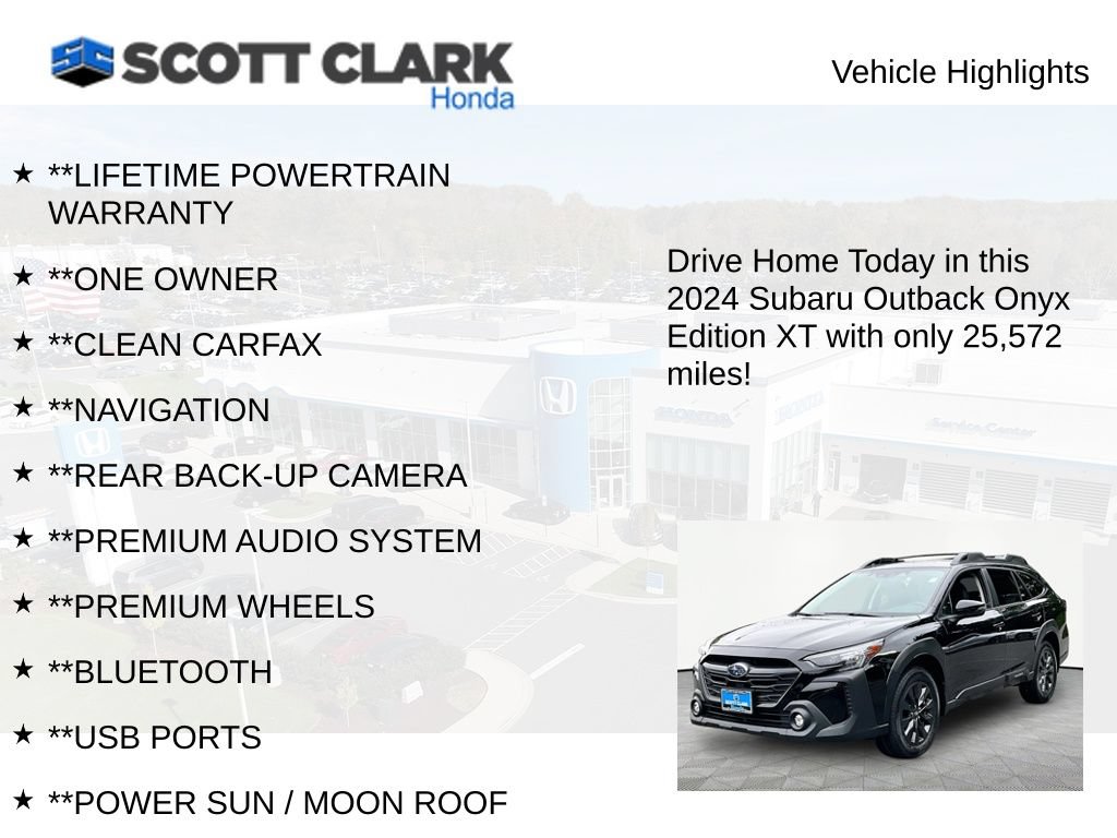 Used 2024 Subaru Outback Onyx Edition XT AWD/4WD image 11