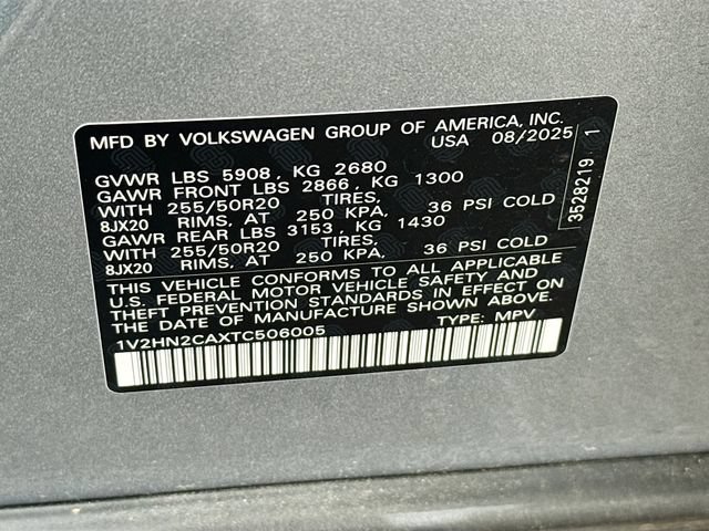 Used 2026 Volkswagen Atlas SE AWD/4WD image 38
