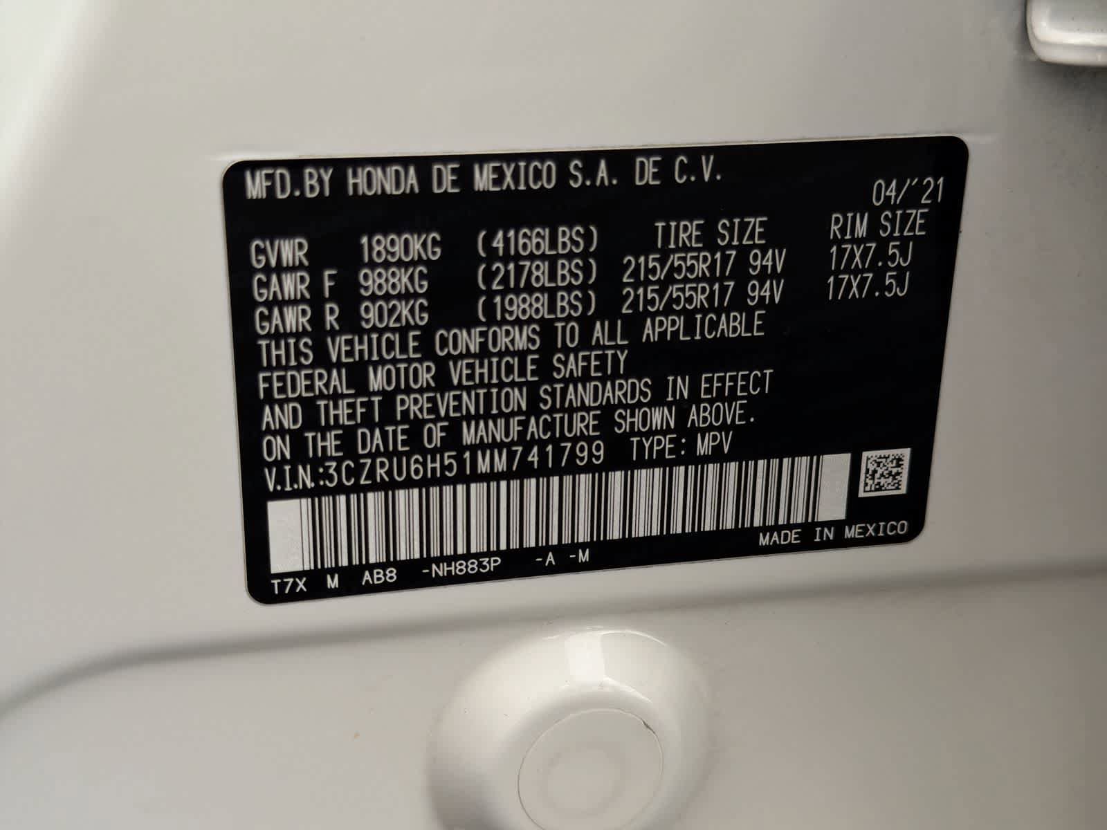 Used 2021 Honda HR-V EX image 37