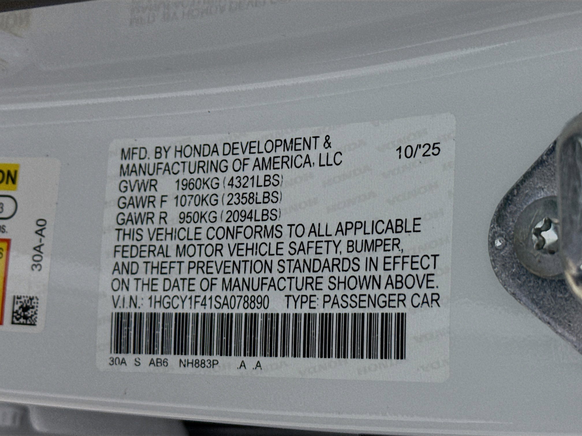 New 2025 Honda Accord SE image 37