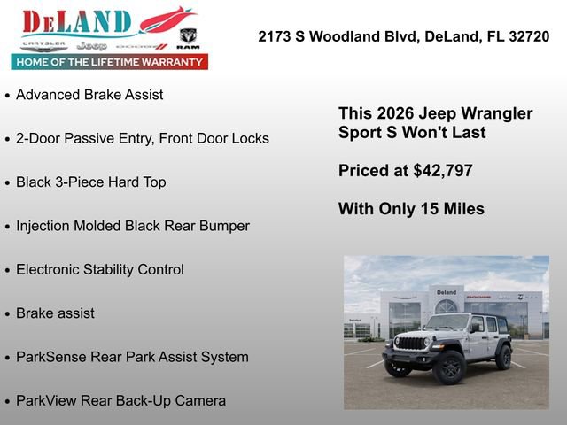 New 2026 Jeep Wrangler Sport S image 33