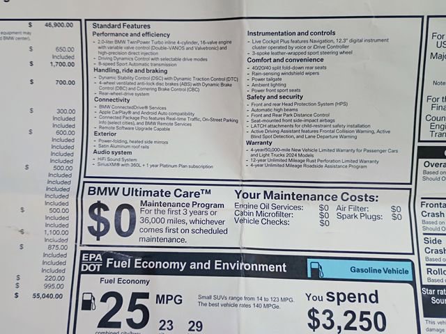 Used 2024 BMW X3 sDrive30i w/ Convenience Package image 52