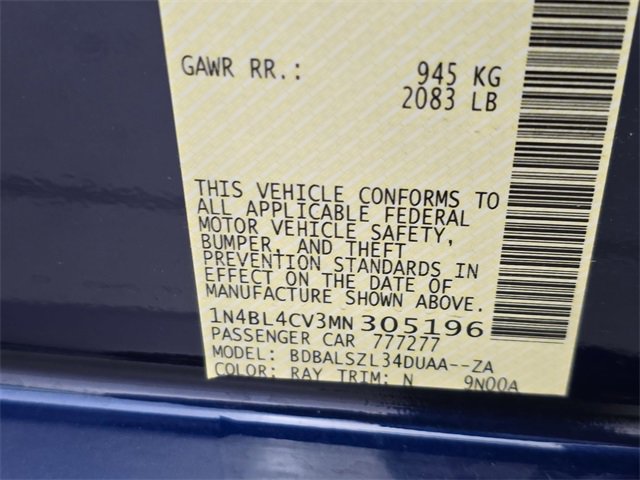 Certified 2021 Nissan Altima 2.5 SR w/ SR Premium Package image 32