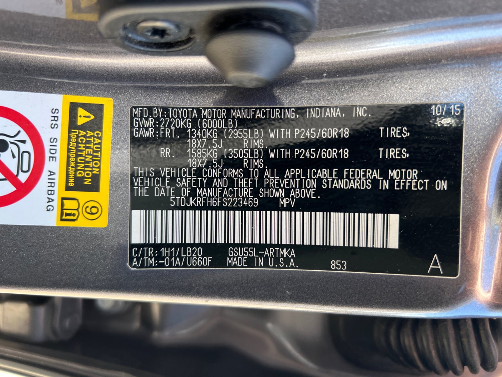 Used 2015 Toyota Highlander XLE AWD/4WD image 24
