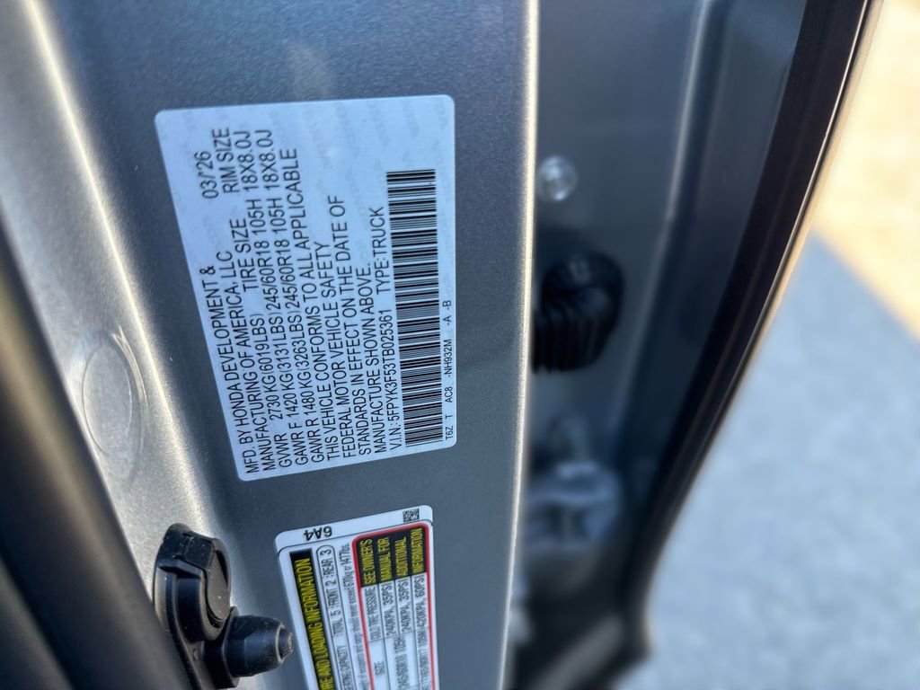 New 2026 Honda Ridgeline RTL image 26