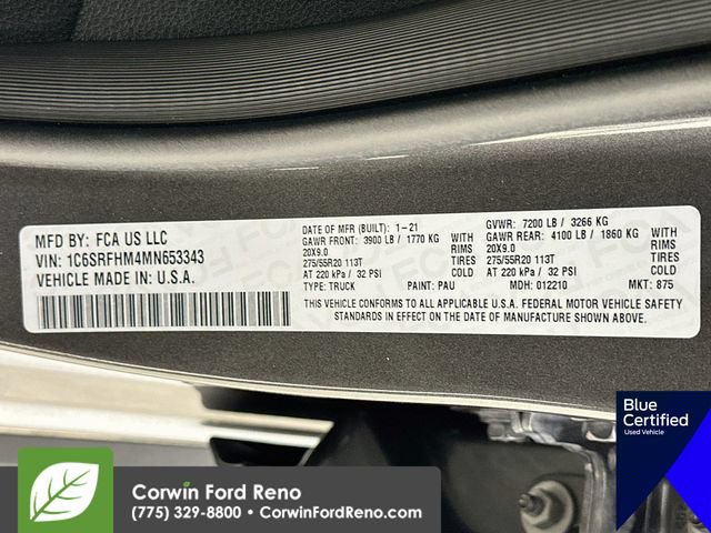 Used 2021 RAM 1500 Limited AWD/4WD image 38
