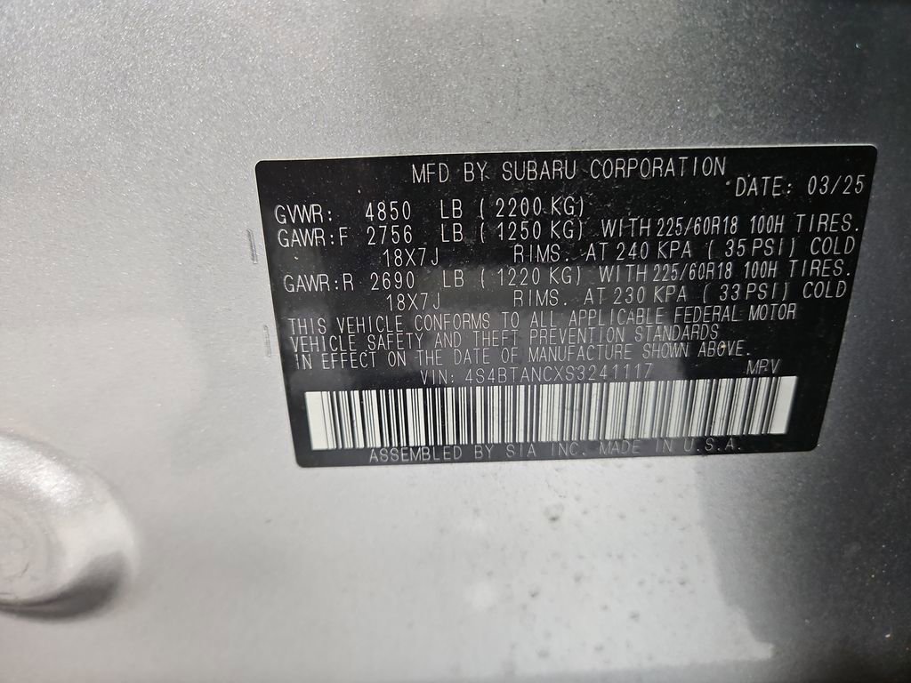 Certified 2025 Subaru Outback Limited image 32