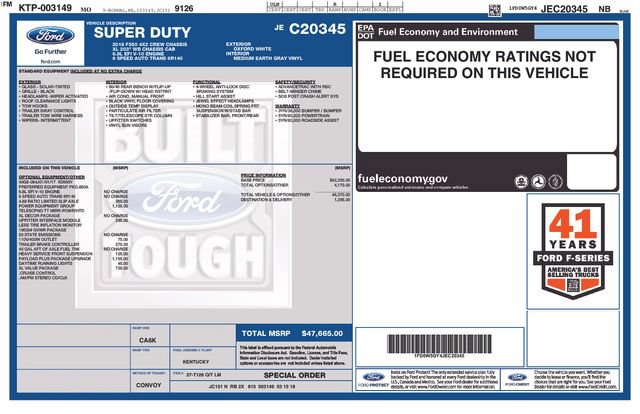 Used 2018 Ford F550 2WD Crew Cab Super Duty image 7