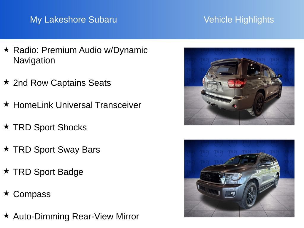 Used 2020 Toyota Sequoia TRD Sport w/ TRD Sport Premium Package AWD/4WD image 12