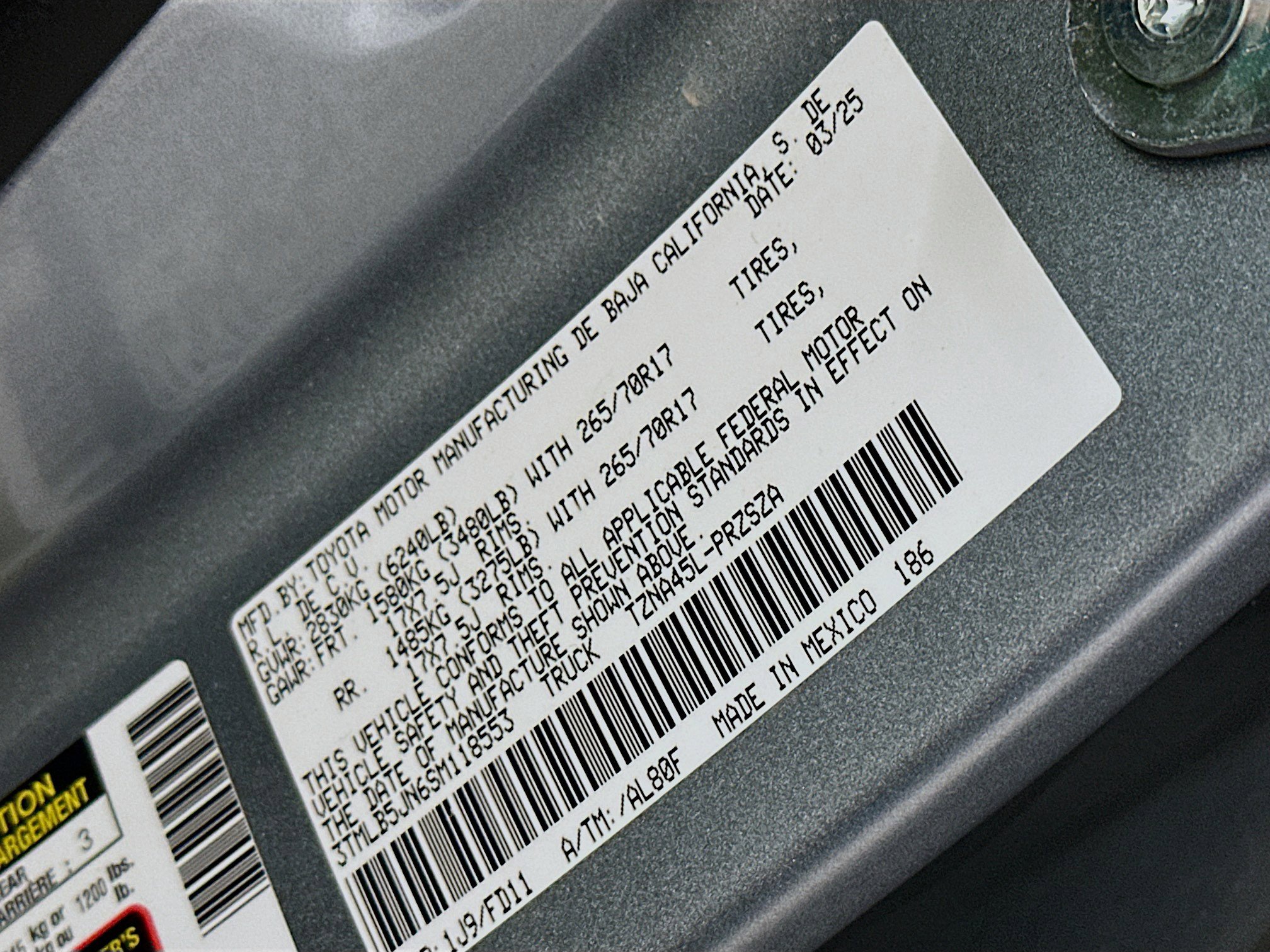 Used 2025 Toyota Tacoma TRD Off-Road image 12