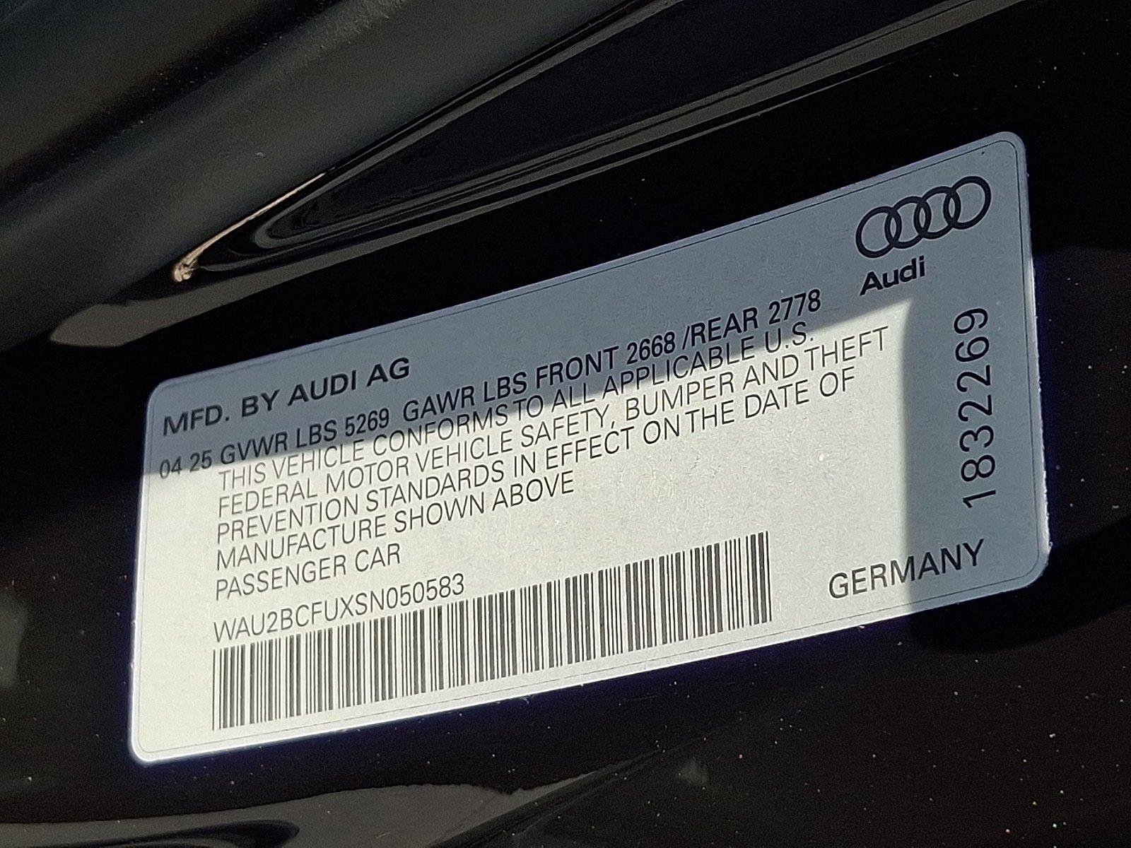 Used 2025 Audi A5 2.0T Premium Plus w/ Premium Plus AWD/4WD image 28