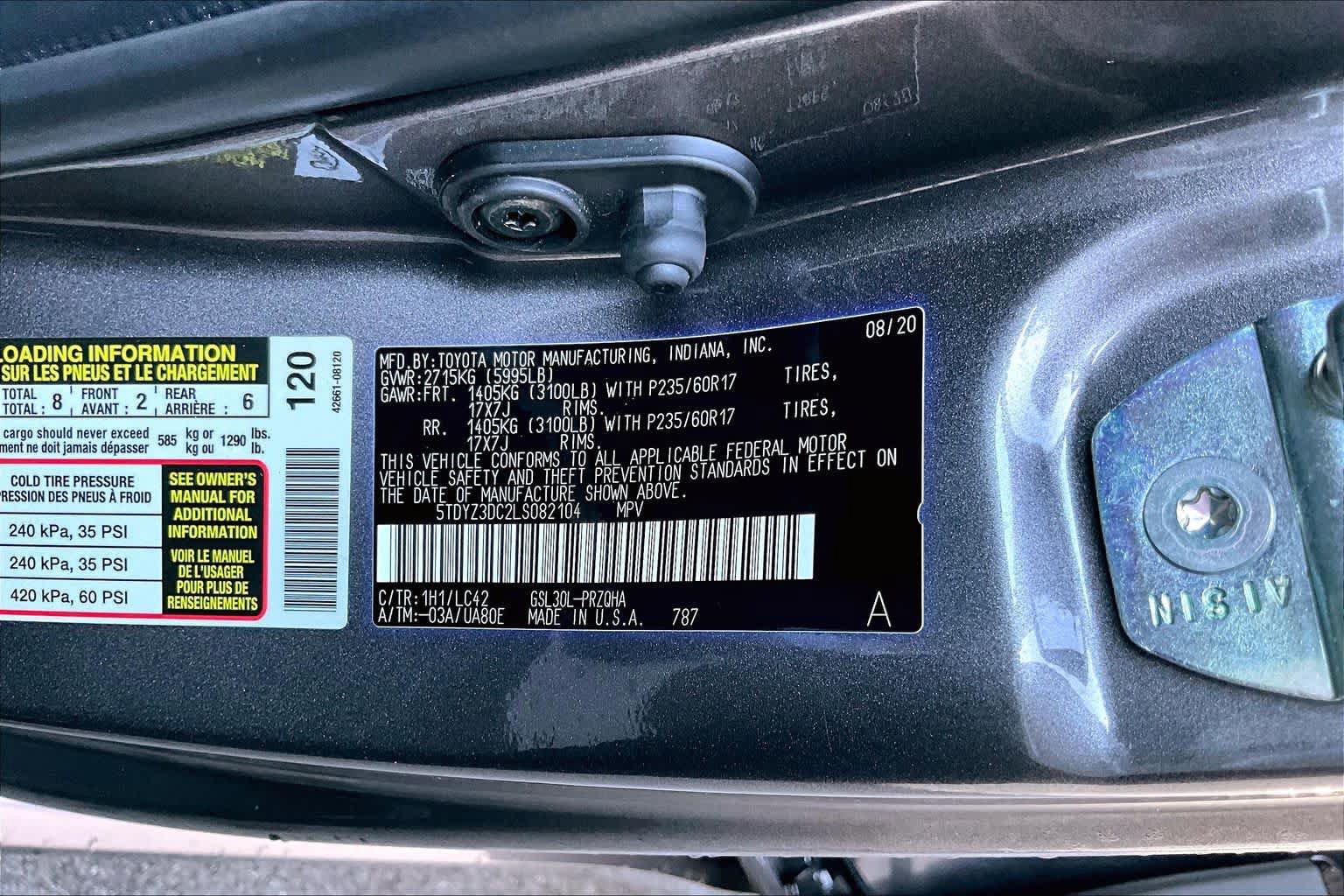 Used 2020 Toyota Sienna XLE FWD image 34