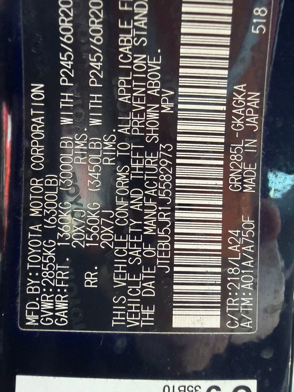 Used 2018 Toyota 4Runner Limited AWD/4WD image 13