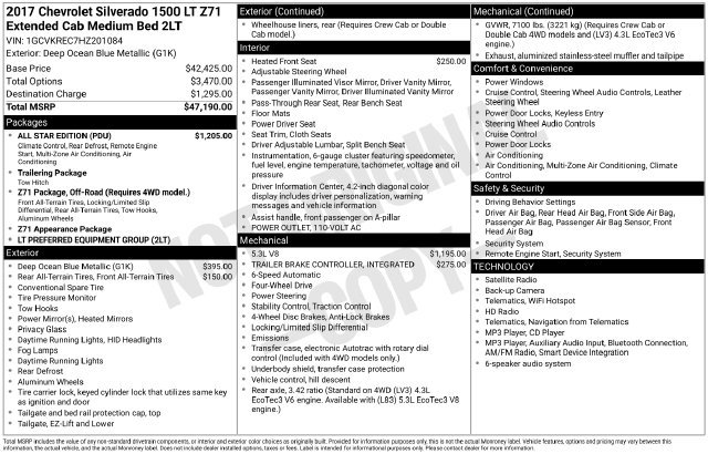 Used 2017 Chevrolet Silverado 1500 LT w/ All Star Edition AWD/4WD image 33