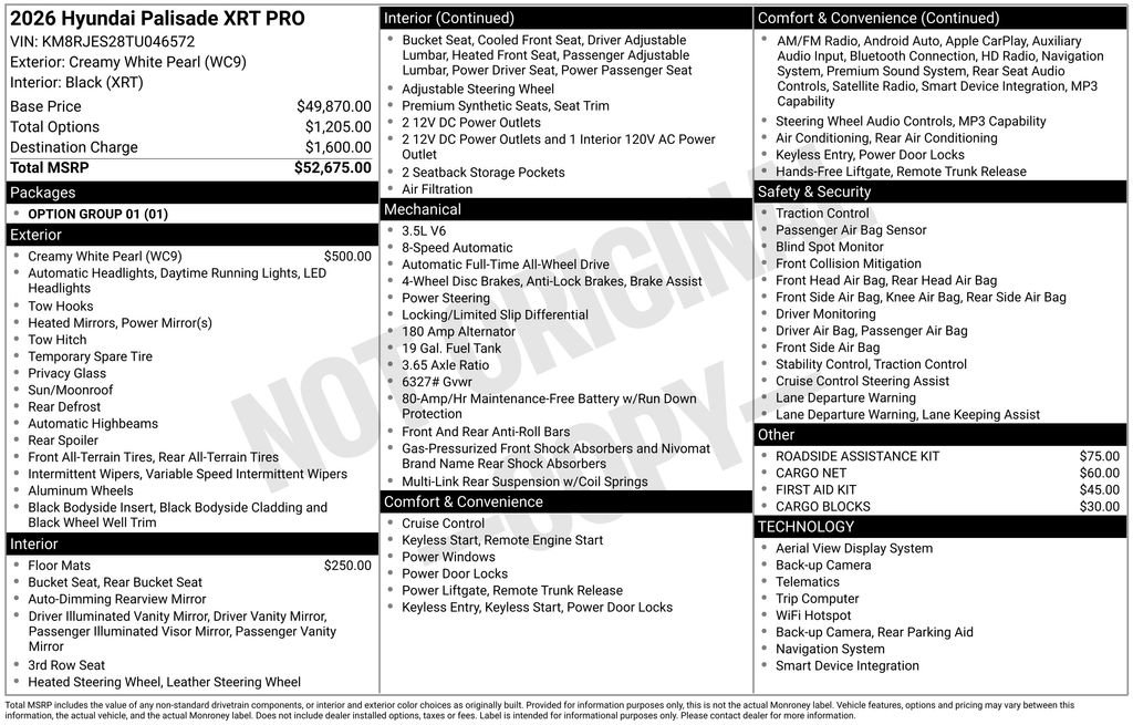 New 2026 Hyundai Palisade XRT Pro image 31