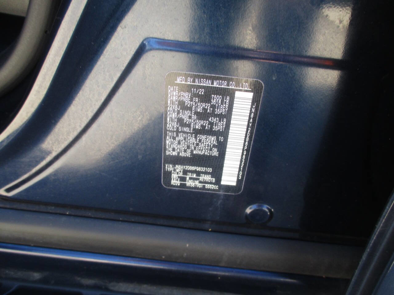 Used 2023 Nissan Armada Platinum w/ Captain's Chairs Package image 11