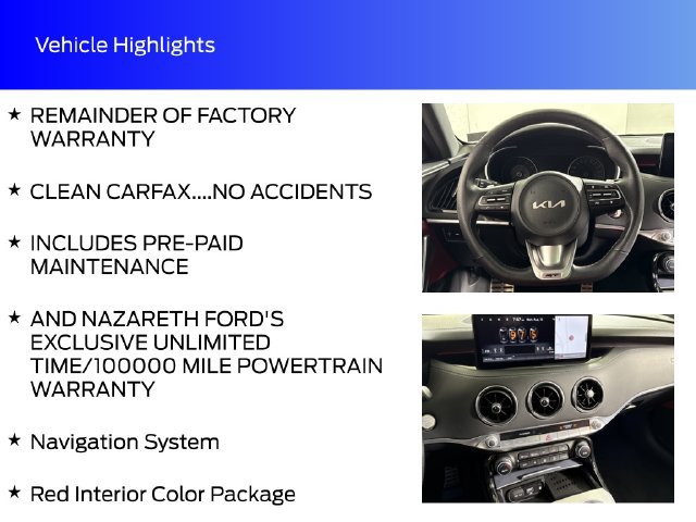 Used 2023 Kia Stinger GT2 w/ Red Interior Color Package AWD/4WD image 17