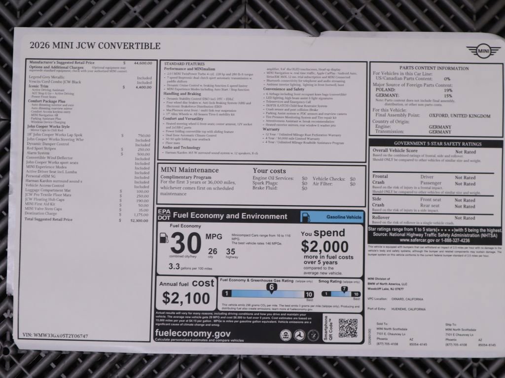 New 2026 MINI Cooper John Cooper Works image 17