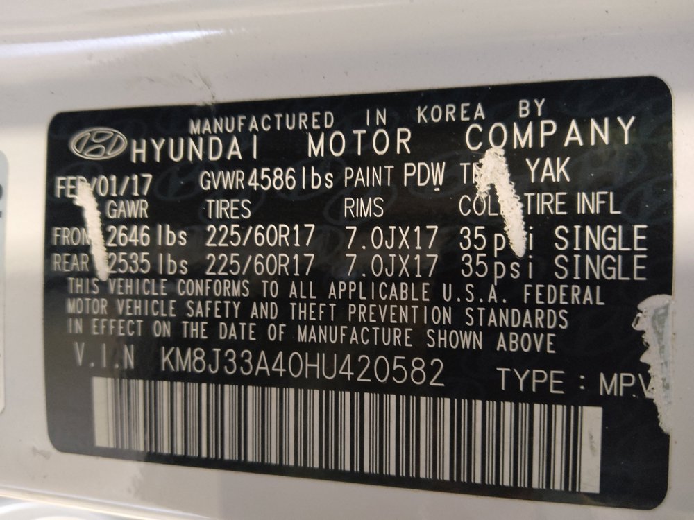 Used 2017 Hyundai Tucson SE Plus w/ Cargo Package FWD image 33