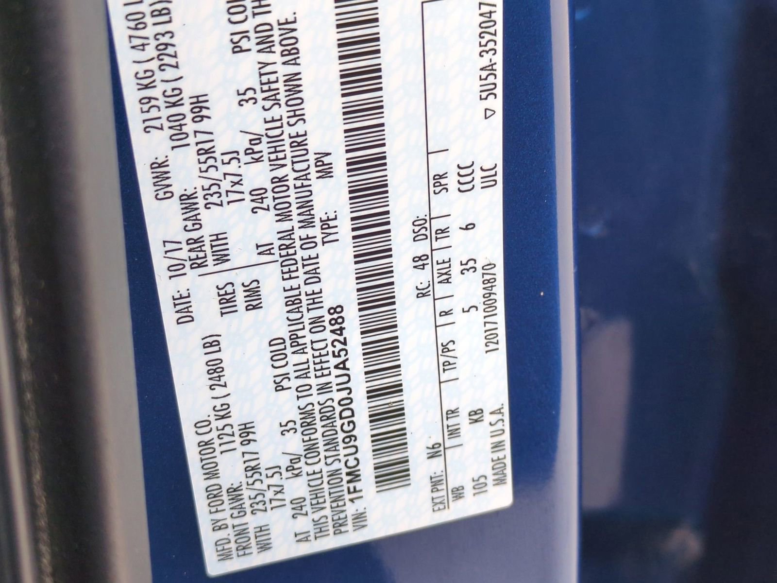 Used 2018 Ford Escape SE w/ SE Sync 3 Package image 41