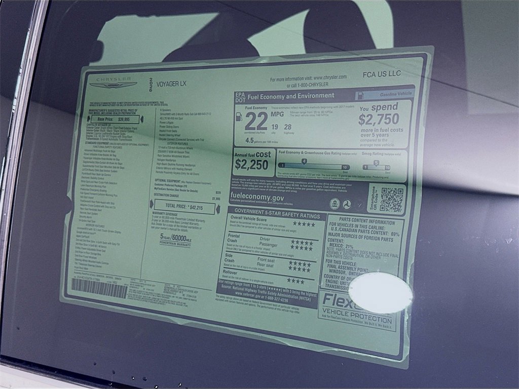 New 2026 Chrysler Voyager LX image 21