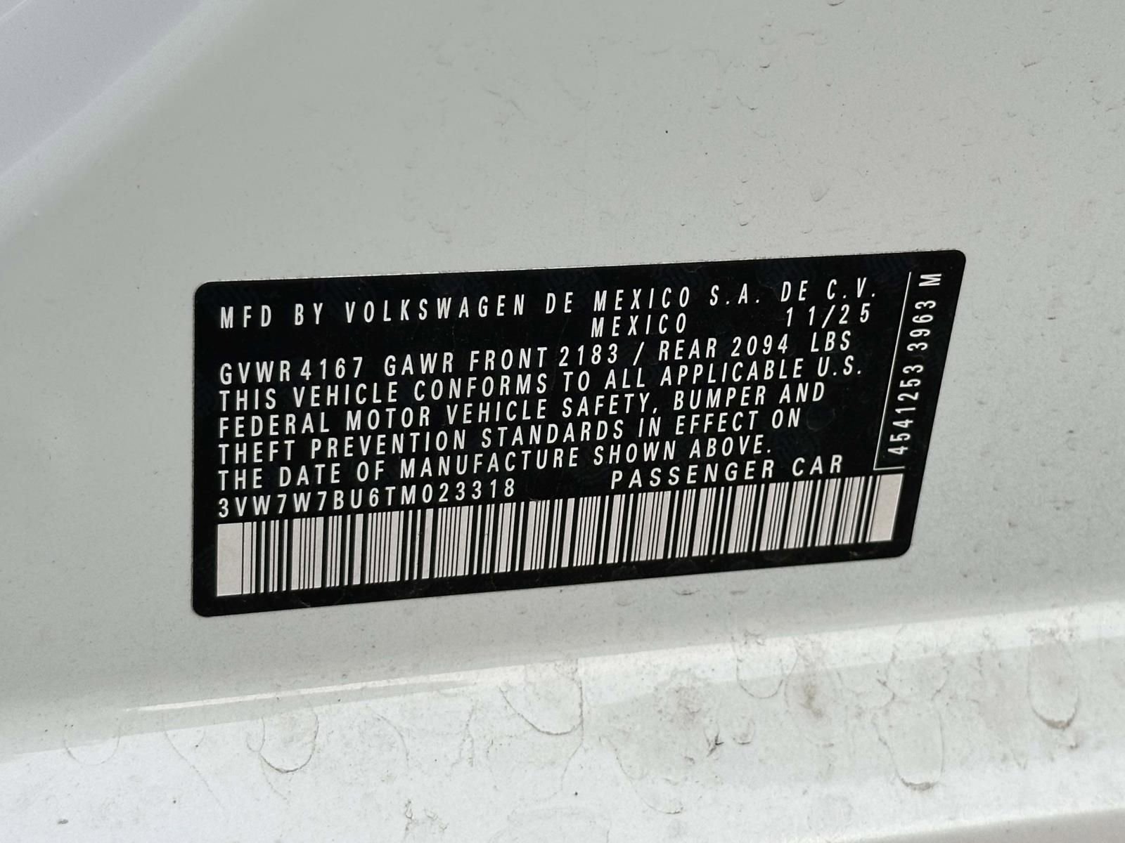 New 2026 Volkswagen Jetta SE image 16