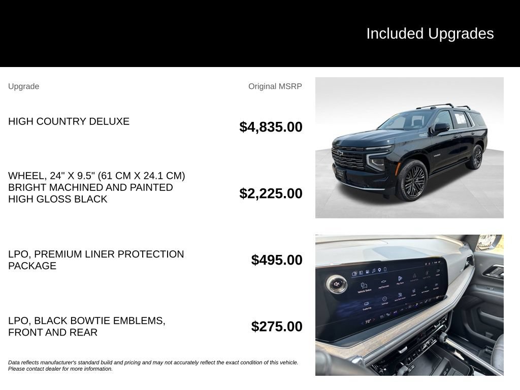 Certified 2025 Chevrolet Tahoe High Country AWD/4WD image 7