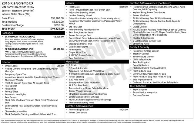 Used 2016 Kia Sorento EX w/ EX Touring Package image 38
