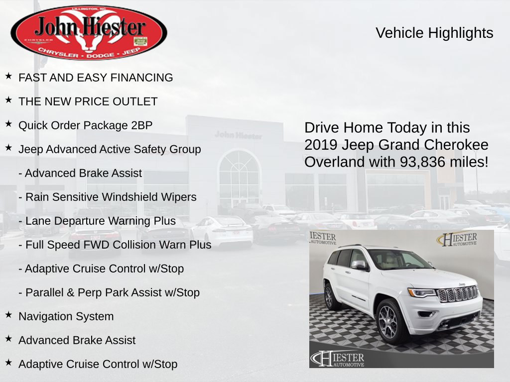 Used 2019 Jeep Grand Cherokee Overland RWD image 5
