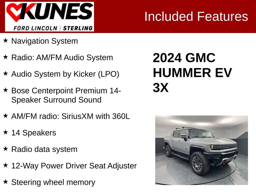 Used 2024 GMC Hummer EV 3X w/ LPO, Sport Package AWD/4WD image 3