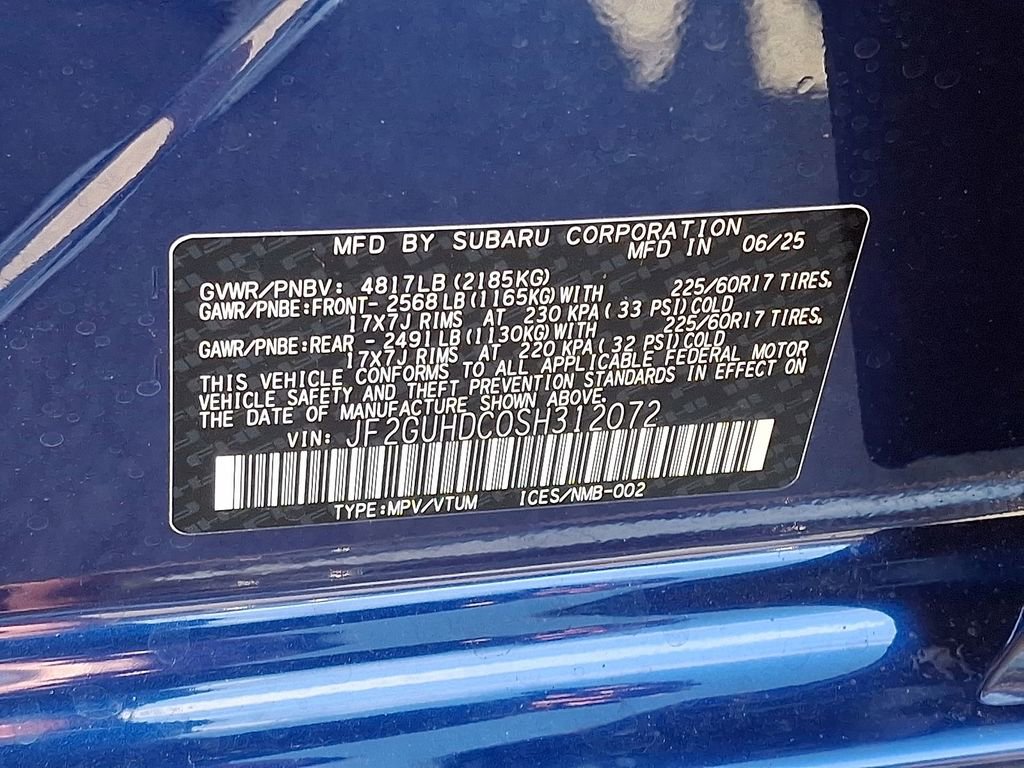 New 2025 Subaru Crosstrek 2.0i Premium image 18