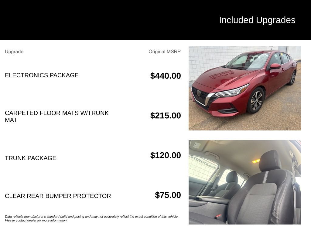 Used 2020 Nissan Sentra SV w/ Electronics Package FWD image 7