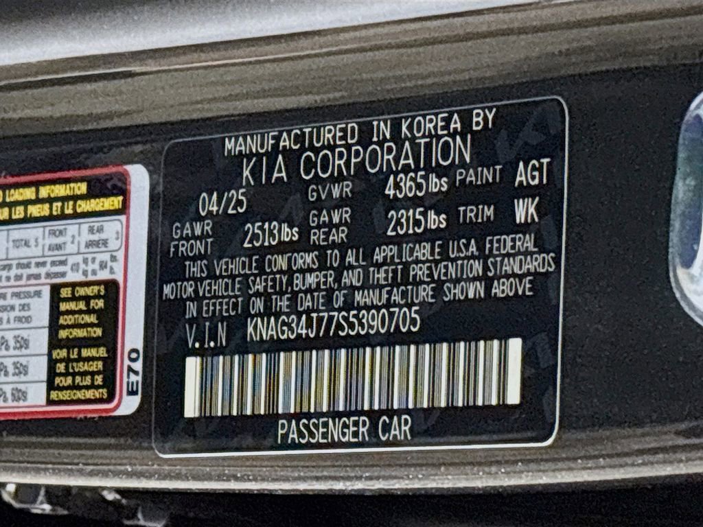 New 2025 Kia K5 EX image 26