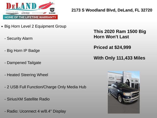 Used 2020 RAM 1500 Big Horn RWD image 4