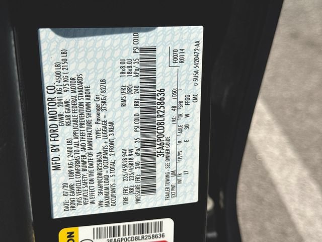 Used 2020 Ford Fusion SEL FWD image 33