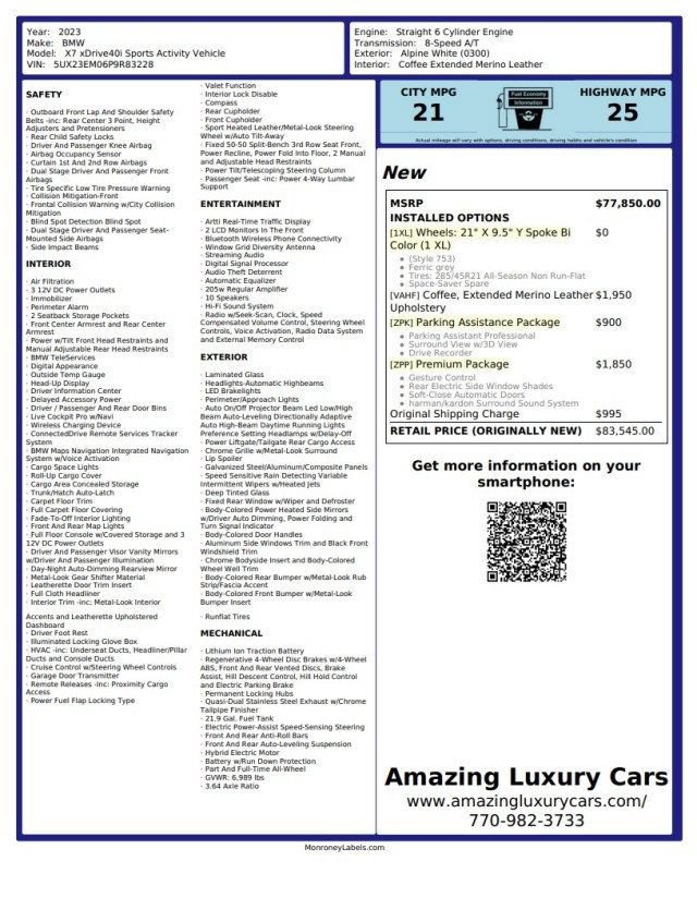 Used 2023 BMW X7 xDrive40i AWD/4WD image 25