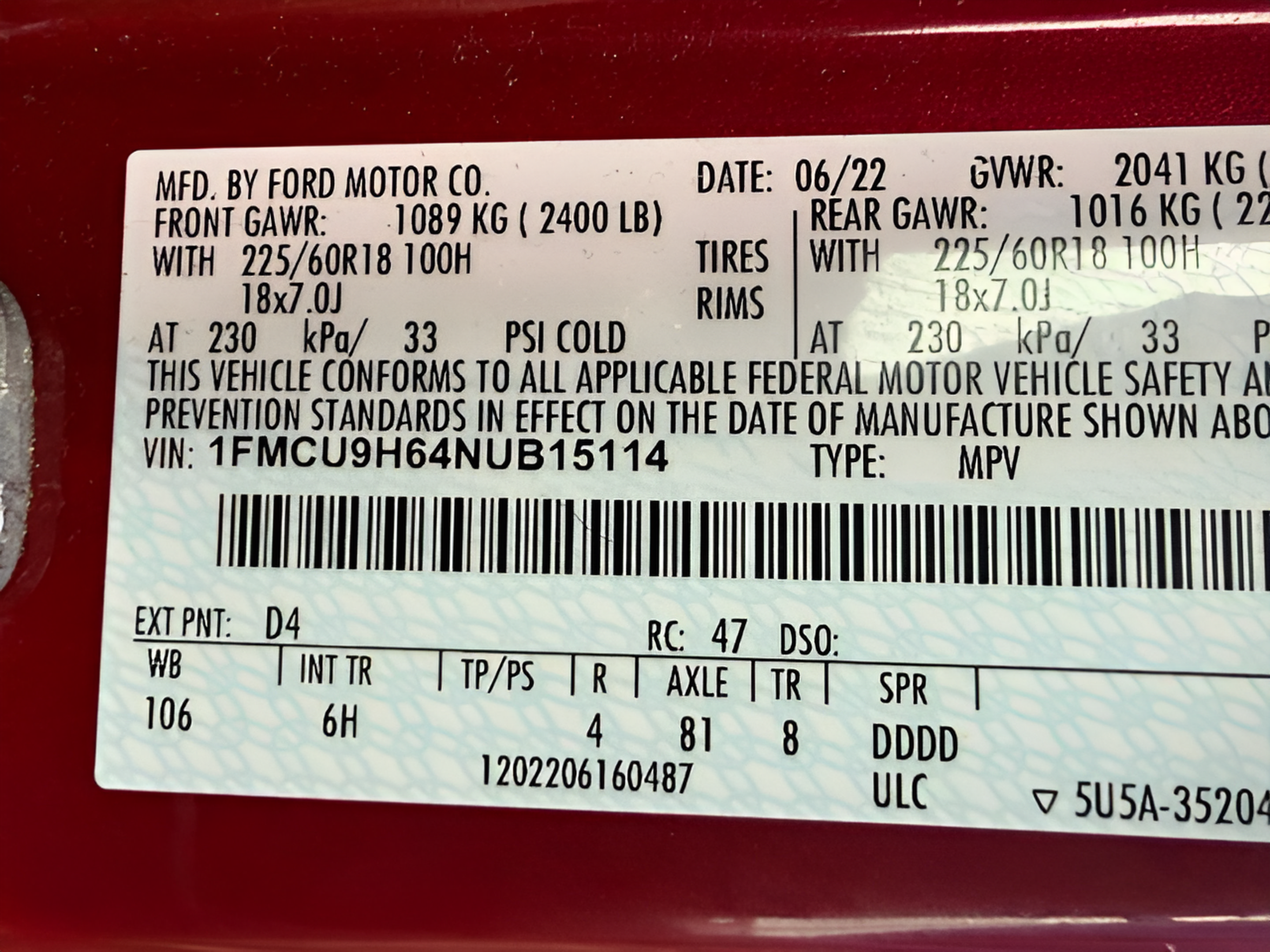 Used 2022 Ford Escape SEL AWD/4WD image 31