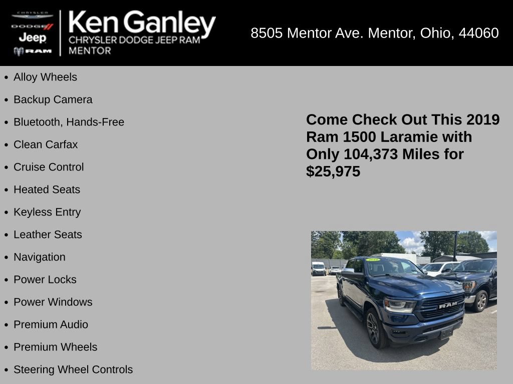 Used 2019 RAM 1500 Laramie AWD/4WD image 5