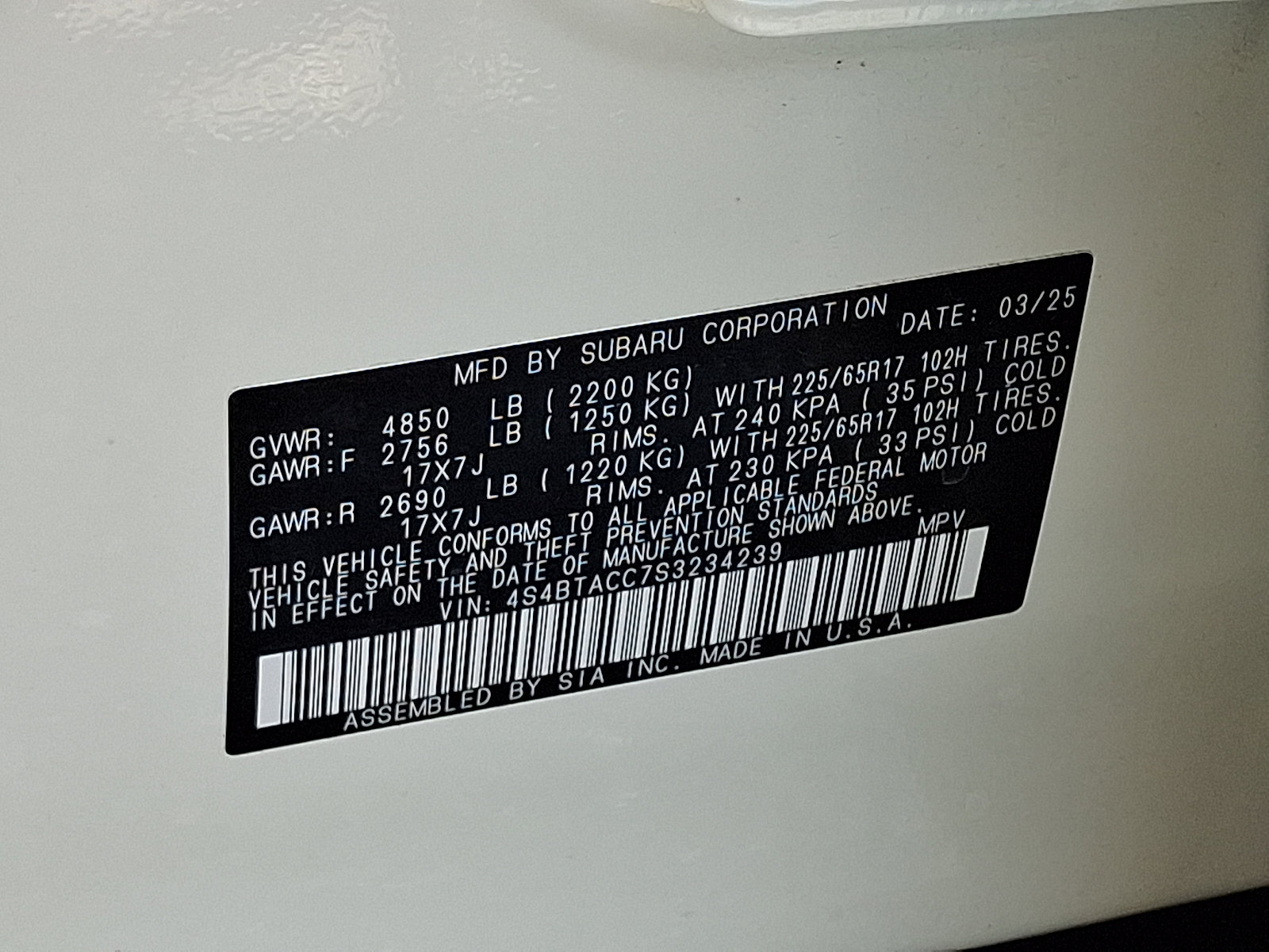Used 2025 Subaru Outback Premium AWD/4WD image 28