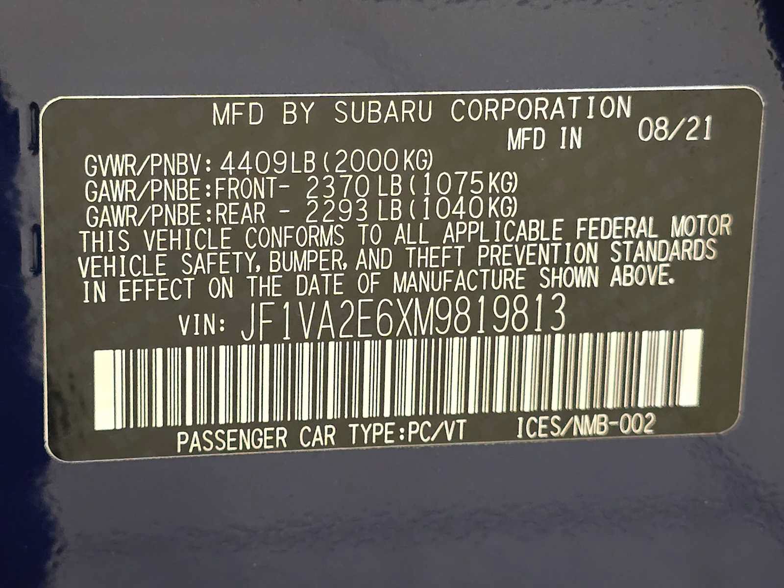 Used 2021 Subaru WRX STI AWD/4WD image 32