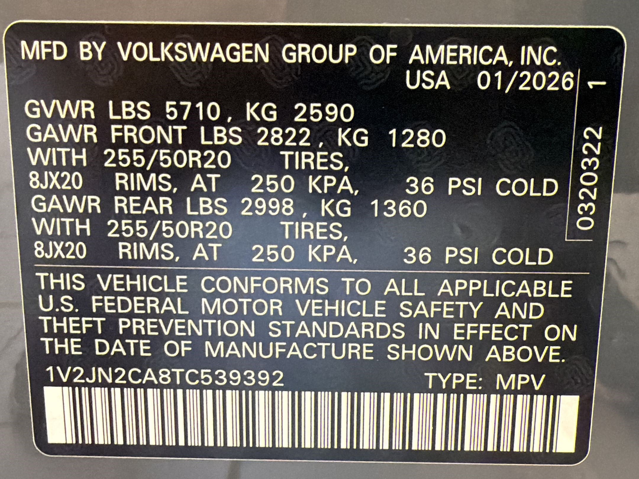 New 2026 Volkswagen Atlas SE FWD image 20