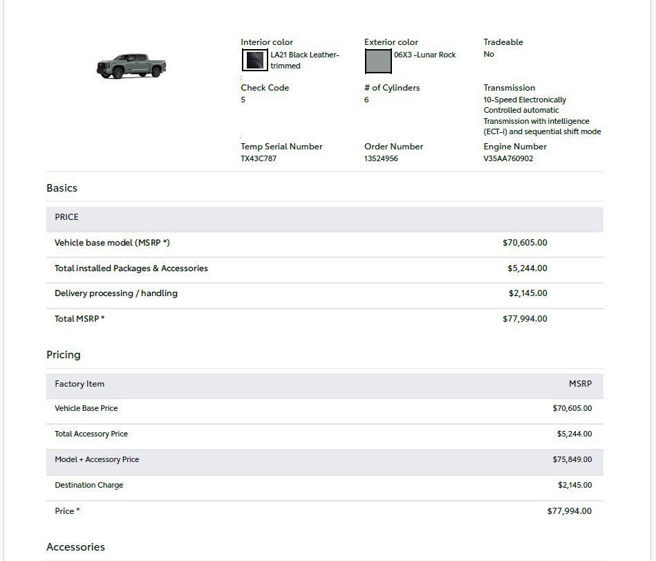 Used 2026 Toyota Tundra Platinum image 5