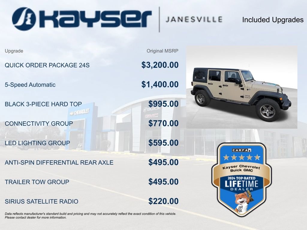 Used 2017 Jeep Wrangler Unlimited Sport w/ Quick Order Package 24S image 2