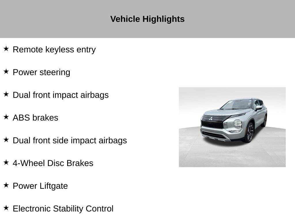 Used 2023 Mitsubishi Outlander SE AWD/4WD image 27