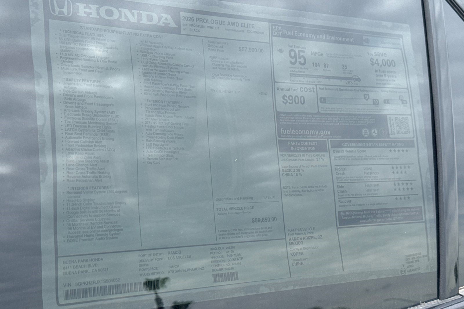 New 2026 Honda Prologue Elite image 35